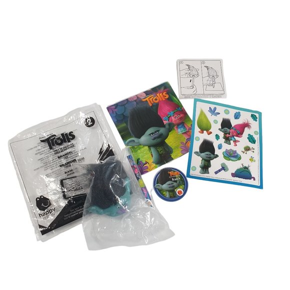 Branch Colored Pencil Topper Trolls Dreamworks Happy Meal Toy 2 2016 Collection - Picture 6 of 6